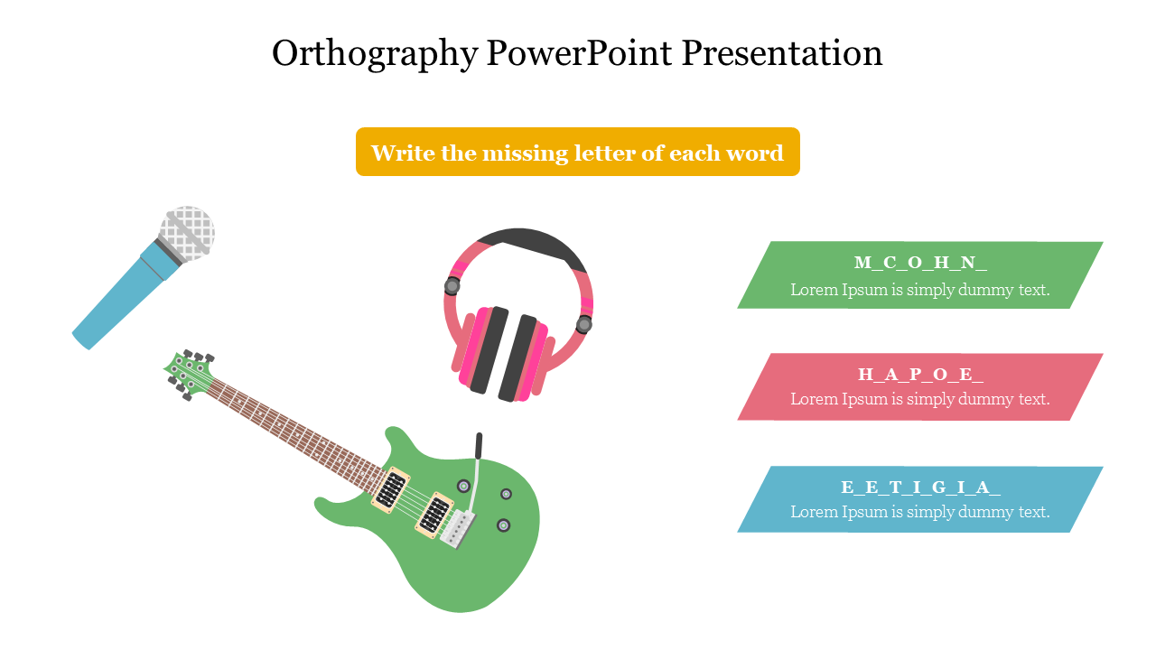 Orthography PowerPoint Presentation